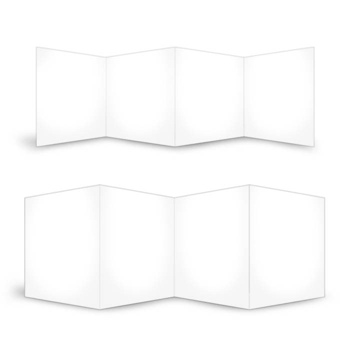 Online selbst gestalten: Blanko Leporello 11 x 11 cm | Cariñokarten