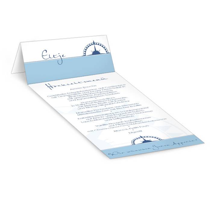 Tisch-Menükarte personalisiert