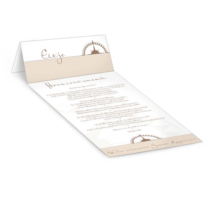Tisch-Menükarte personalisiert
