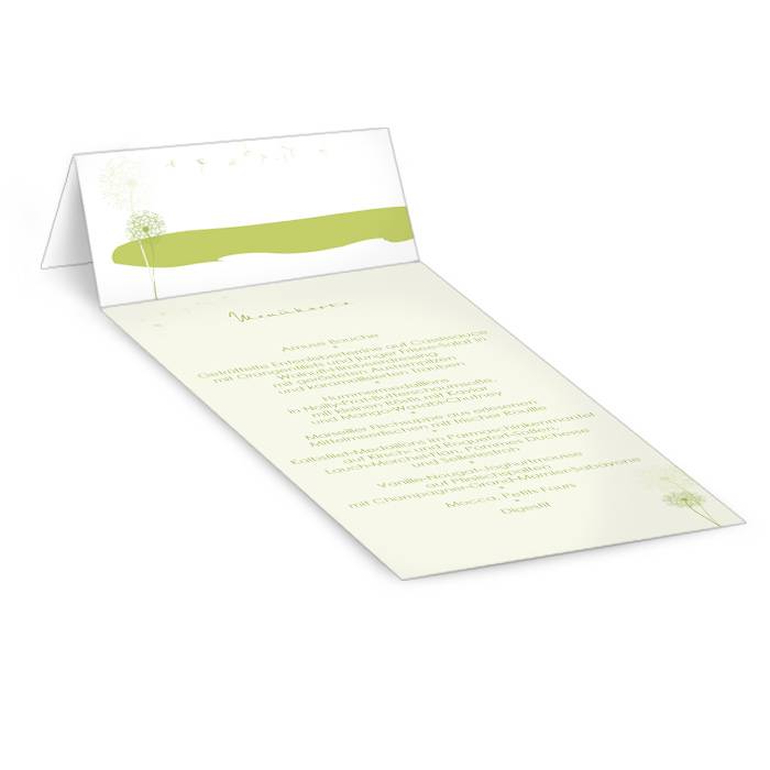 Tisch-Menükarte 10x31