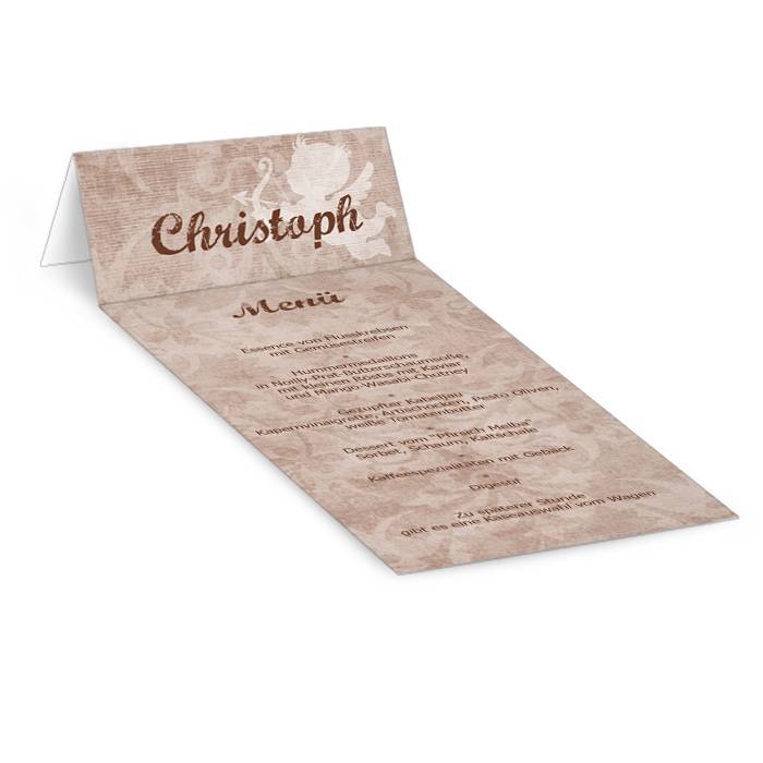 Tisch-Menükarte personalisiert