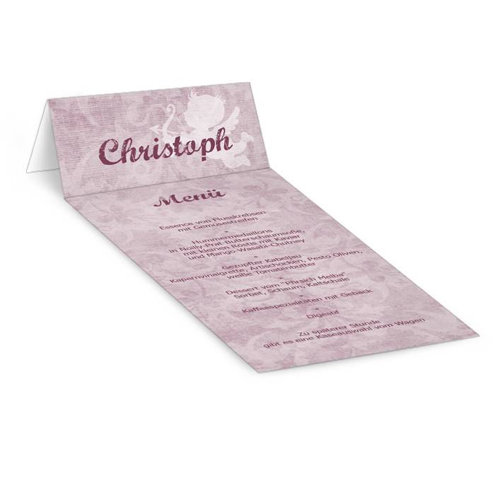 Tisch-Menükarte personalisiert