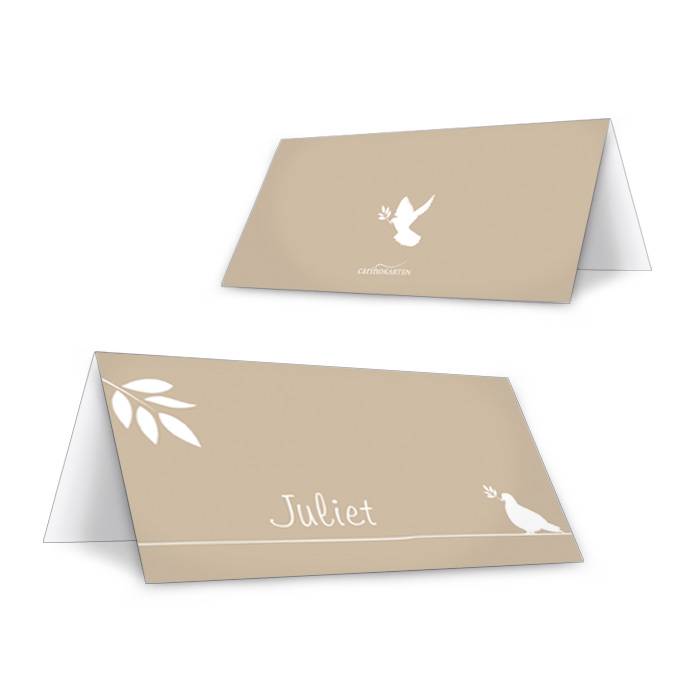 Tischkarte personalisiert 10,5 x 5,5 cm