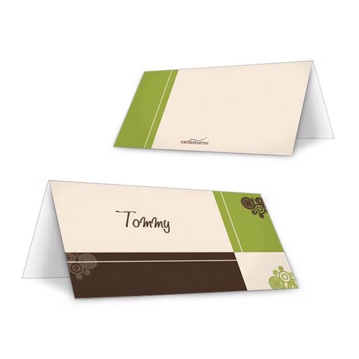 Tischkarte personalisiert 10,5 x 5,5 cm