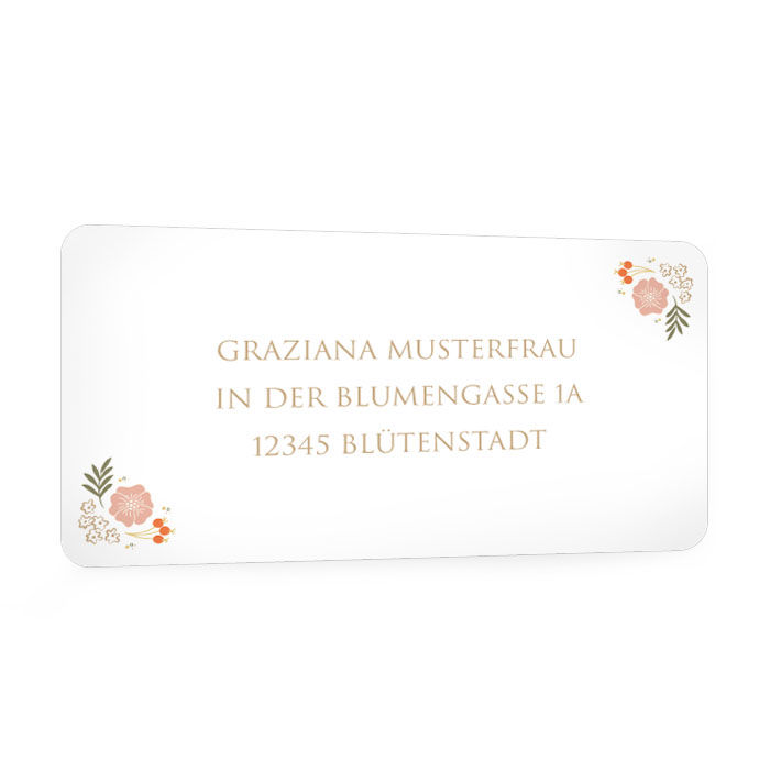 Adressaufkleber Creme adressaufkleber zur hochzeitseinladung in creme mit bl 252 ten Adressaufkleber Creme adressaufkleber zur hochzeitseinladung in creme mit bl 252 ten