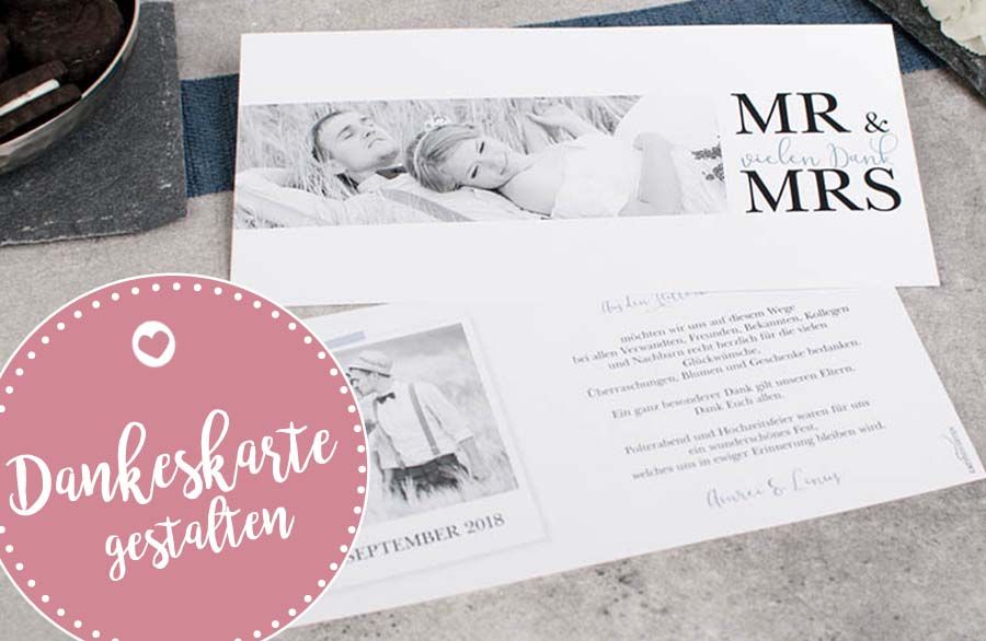 Moderne Danksagung Mit Schriftmix Carinokarten Moderne Danksagung Mit Schriftmix Carinokarten